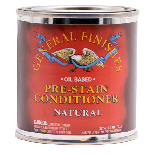 1/2 Pt General Finishes PSHP Clear Pre-Stain Oil-Based Wood Conditioner
