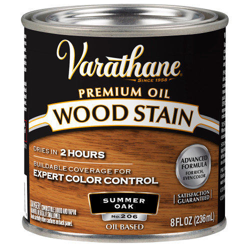 1/2 Pt Rust-Oleum 211756 Summer Oak Varathane Interior Oil-Based Premium Wood Stain