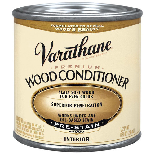 1/2 Pt Rust-Oleum 211776 Clear Varathane Oil-Based Interior Premium Wood Conditioner