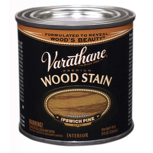 1/2 Pt Rust-Oleum 211791 Ipswich Pine Varathane Interior Oil-Based Premium Wood Stain - Case of 4