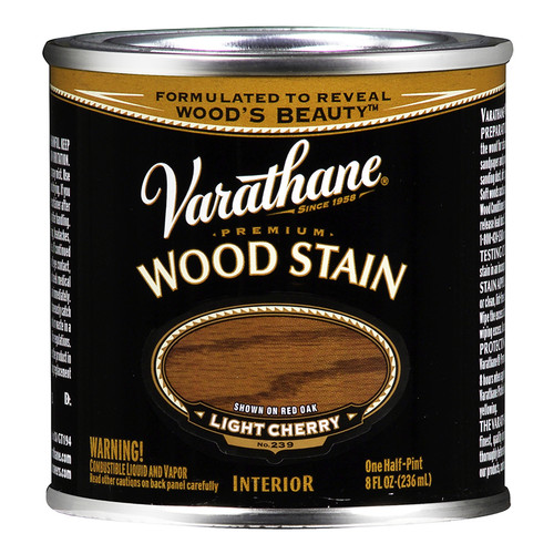 1/2 Pt Rust-Oleum 211797 Light Cherry Varathane Interior Oil-Based Premium Wood Stain - Case of 4