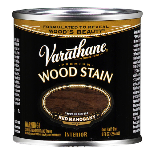 1/2 Pt Rust-Oleum 211801 Red Mahogany Varathane Oil-Based Interior Wood Stain