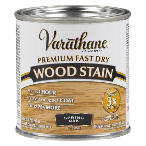 1/2 Pt Rust-Oleum 262023 Spring Oak Varathane Premium Fast Dry Wood Stain