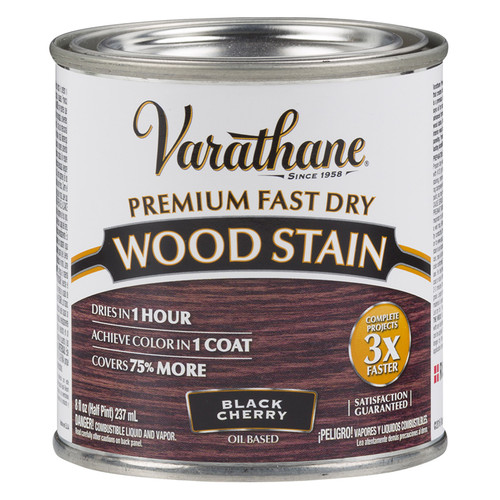 1/2 Pt Rust-Oleum 262028 Black Cherry Varathane Premium Fast Dry Wood Stain