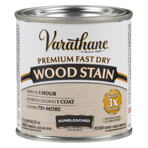 1/2 Pt Rust-Oleum 262030 Sun bleached Varathane Premium Fast Dry Wood Stain