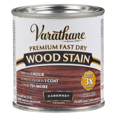 1/2 Pt Rust-Oleum 262035 Cabernet Varathane Premium Fast Dry Wood Stain