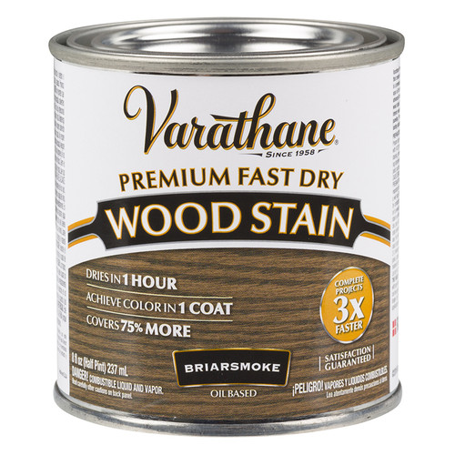 1/2 Pt Rust-Oleum 307415 Briar Smoke Varathane Premium Fast Dry Wood Stain