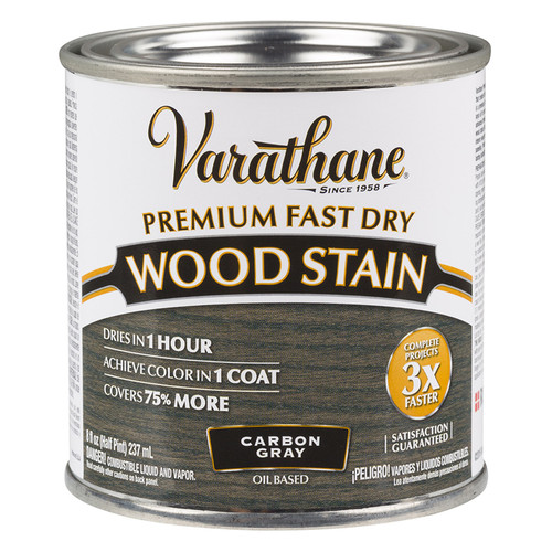1/2 Pt Rust-Oleum 307416 Carbon Gray Varathane Premium Fast Dry Wood Stain