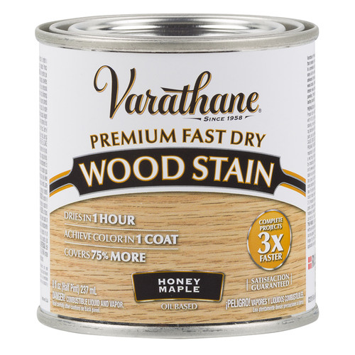 1/2 Pt Rust-Oleum 313610 Honey Maple Varathane Premium Fast Dry Wood Stain