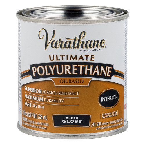 1/2 Pt Rust-Oleum 9061H Clear Varathane Oil-Based Interior Ultimate Polyurethane, Gloss