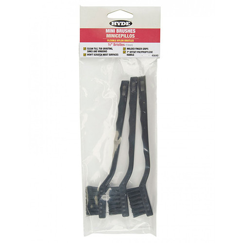 1/2" Hyde 46640 Hyde Nylon Bristle Mini Brushes, 3-Pack