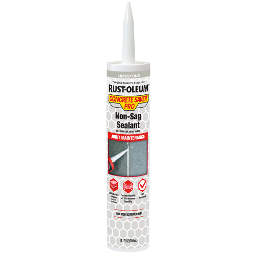 10.1 Oz Rust-Oleum 392531 Limestone Concrete Saver Pro Non-Sag Sealant - Case of 12