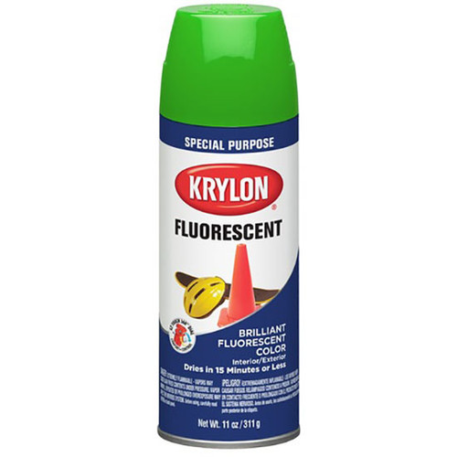 11 Oz Krylon K03106888 Green Fluorescent Paint Spray Paint