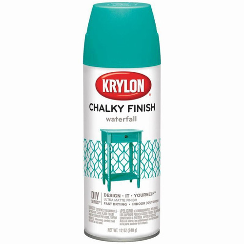 12 Oz Krylon 4112 Waterfall Chalky Finish Spray Paint Coating