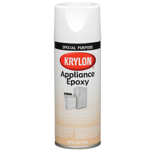 12 Oz Krylon K03201777 White Appliance Epoxy Scrubbable Epoxy Resin