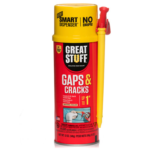 12 Oz. Dow 99108824 Great Stuff Gaps and Cracks Insulating Foam Sealant with Smart Dispenser