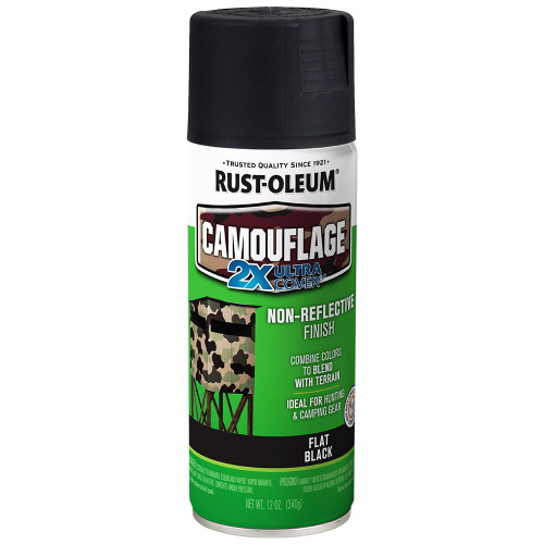 12 Oz. Rust-Oleum 279179 Black Specialty 2X Camouflage Spray Paint