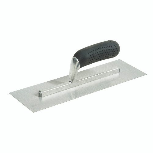12" x 4" Hyde 18555 Hyde Carbon Steel Flat Finishing Trowel