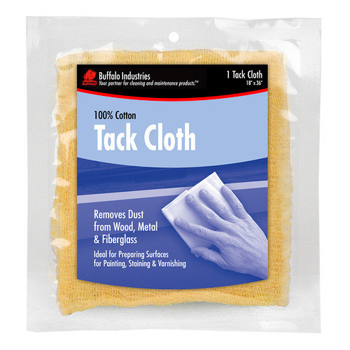 18" x 36" Buffalo 68531 Tan Tack Cloth Classic Waxy Cotton Tack Cloth