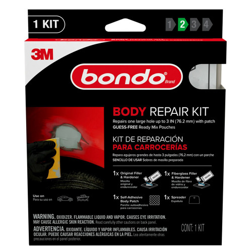 2 Oz 3M BRKIT-2PK-ES Bondo Body Repair Kit Ready Mix Pouches - Case of 6 2 Oz 3M BRKIT-2PK-ES Bondo Body Repair Kit Ready Mix Pouches - Case of 6