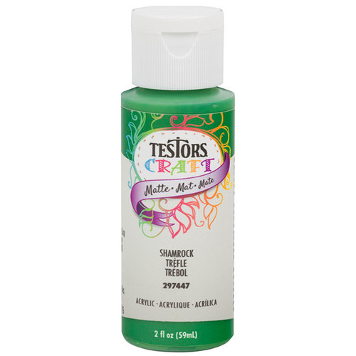 2 Oz Rust-Oleum 297447 Shamrock Testors Acrylic Craft Paint