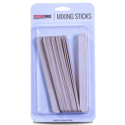 25 pk System Three Resins 3040K99 System Three Mixing Stick, 30-Pack