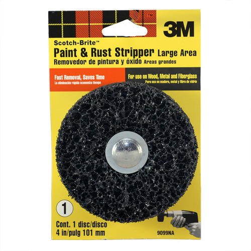 4" 3M 9099ES-12-B Scotch-Brite Paint & Rust Stripper