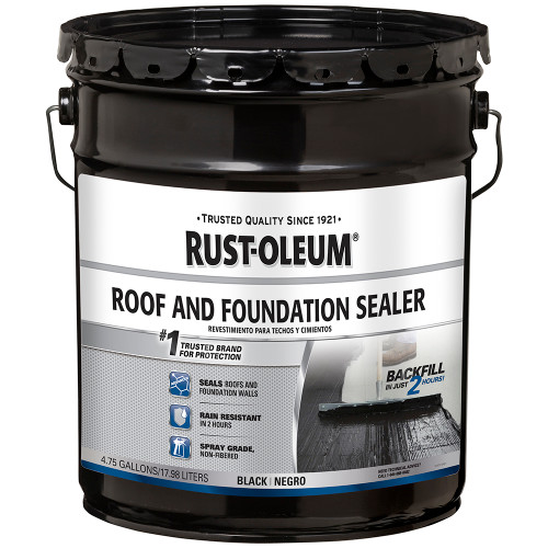4.75 Gallon Rust-Oleum 347434 Black Roofing 310 Roof and Foundation Coating