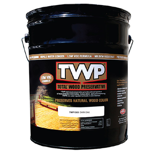 5 Gal Gemini TWP1503 Dark Oak TWP 1500 Series Total Wood Preservation