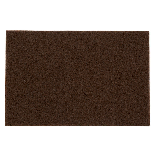 6" x 9" Norton 74000 Brown Norton Non-Woven Hand Pads