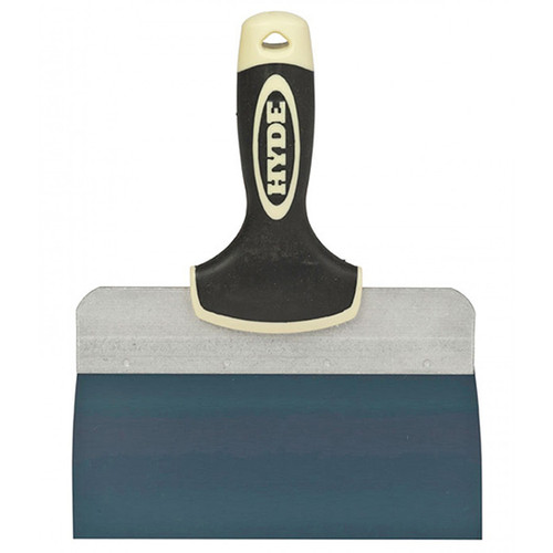8" Hyde 9223 Pro Project Blue Steel Taping Knife w/ Extruded Back