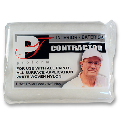 9" x 1/2" Nap Proform C-ROL-1/2-3PK Contractor Woven Nylon Roller Cover 3-Pack