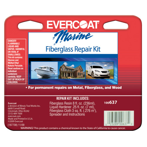 Evercoat 637 Evercoat Fiberglass Repair Kit, 5-Piece