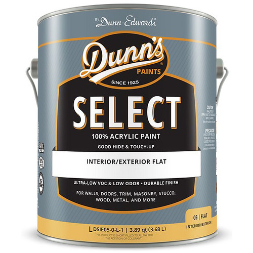 Gal Dunn-Edwards Light Base Dunn's Paints Select Interior and Exterior Multi-Purpose Flat Paint