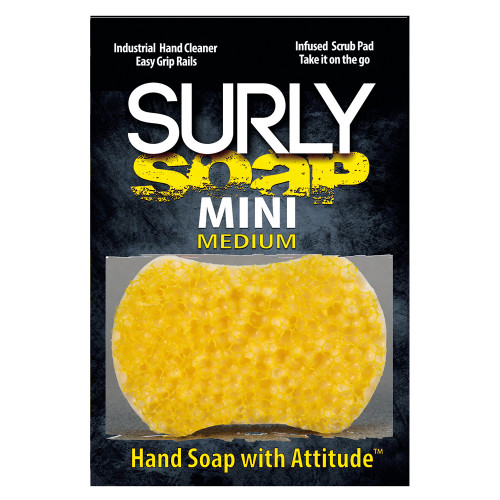Mini Bar Surly 14069 Yellow Surly Mini Soap Infused Hand Scrubber, Medium