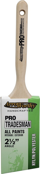 ArroWorthy 6025 2-1/2" Pro Tradesman SRT Polyester Angular Sash Paint Brush