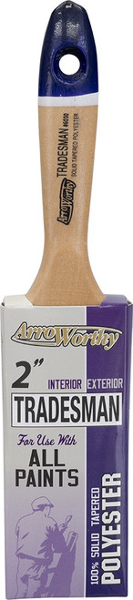 ArroWorthy 6030 2" Tradesman Blended Polyester Varnish Paint Brush