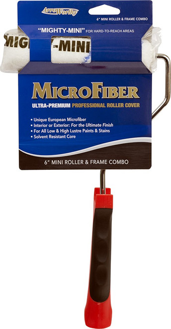 ArroWorthy 611B-MFR3C 11" x 6" Barracuda Rod Frame & Microfiber Mini Cover Combo (3/8" Nap)