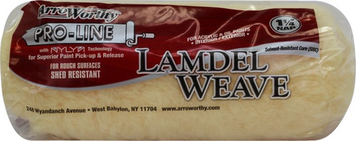 ArroWorthy 9FLD10 9" x 1-1/4" Nap Lamdel Weave Roller Cover