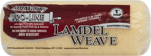 ArroWorthy 9FLD8 9" x 1" Nap Lamdel Weave Roller Cover
