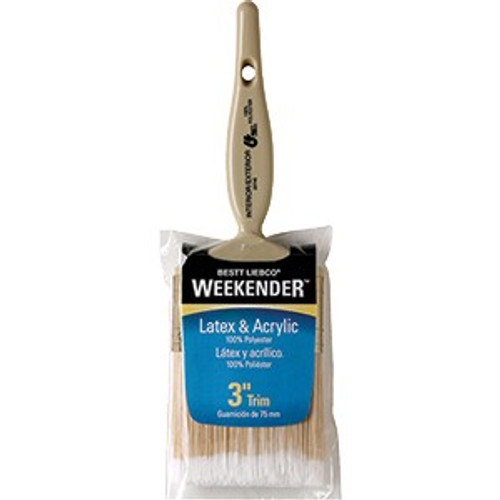 Bestt Liebco 502574500 3" Weekender Polyester Trim/Wall Paint Brush