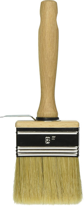 Bestt Liebco 551480500 #73 3" Master Stainer White China Bristle Block Brush