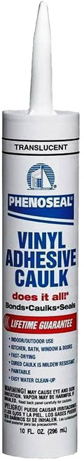 DAP 00006 10oz Translucent Phenoseal Does It All Vinyl Adhesive Caulk 12/pk