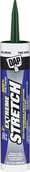 DAP 18709 10.1oz Pine Green Extreme Stretch Acrylic Urethane Premium Elastomeric Sealant 12/pk