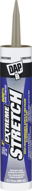 DAP 18714 10.1oz Limestone Extreme Stretch Acrylic Urethane Premium Elastomeric Sealant 12/pk