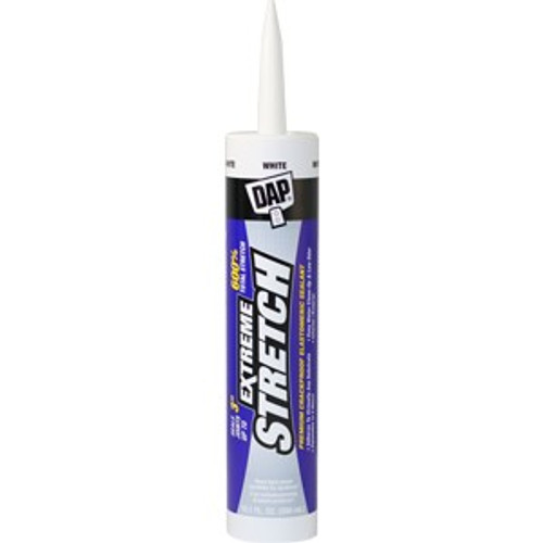 DAP 18715 10.1oz White Extreme Stretch Acrylic Urethane Premium Elastomeric Sealant