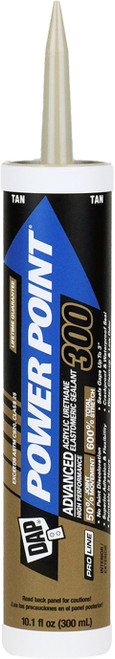 DAP 18937 10oz Tan Power Point 300 Acrylic Urethane Elastomeric Sealant