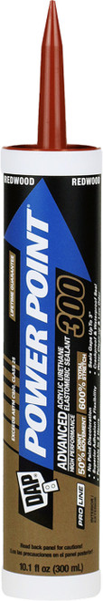 DAP 18944 10oz Redwood Power Point 300 Acrylic Urethane Elastomeric Sealant 12/pk