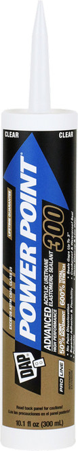 DAP 18947 10oz Clear Power Point 300 Acrylic Urethane Elastomeric Sealant