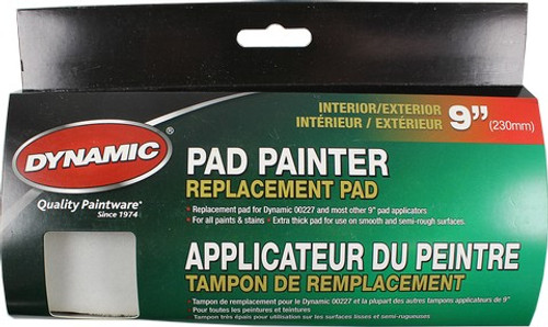 Dynamic 00223 9" Premium Interior/Exterior Pad Painter Refill (For 00227)